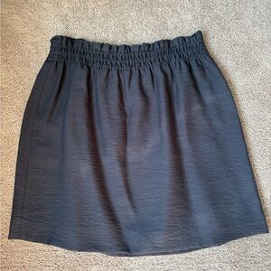 J. Crew Gray Smocked Mini Skirt Casual